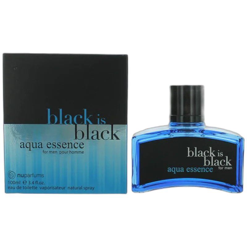 nu parfums black is black aqua essence