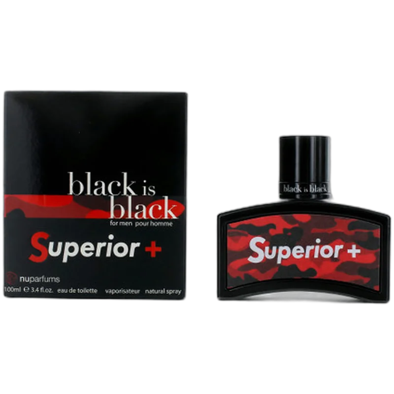 nu parfums black is black man