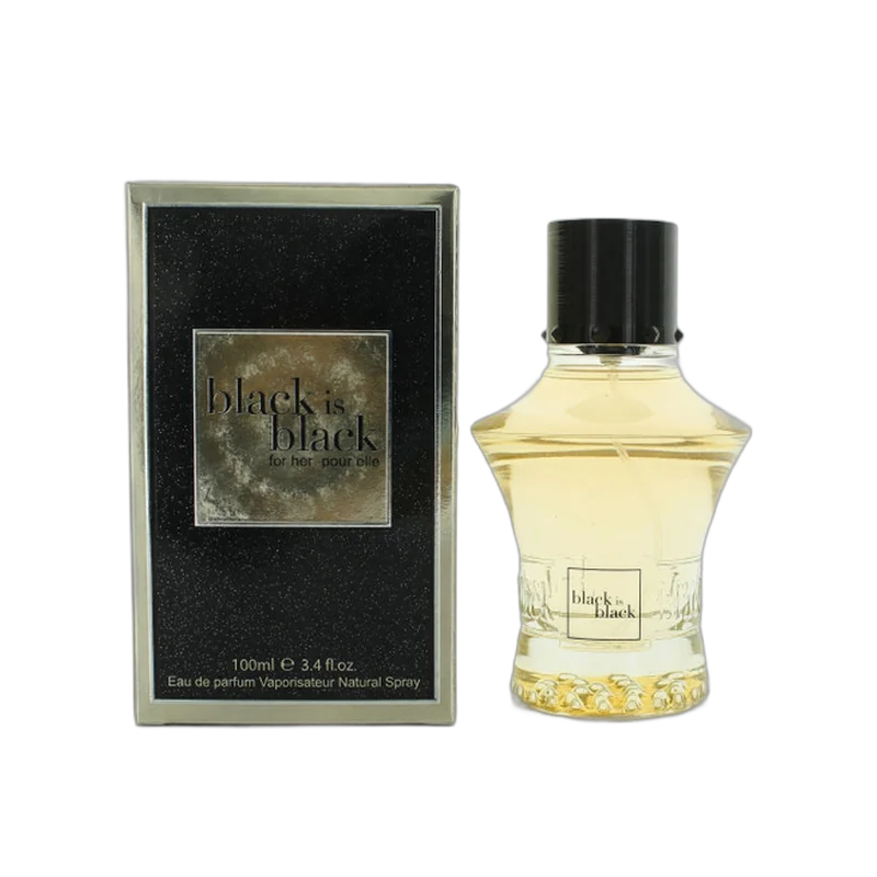 nu parfums black is black pour femme