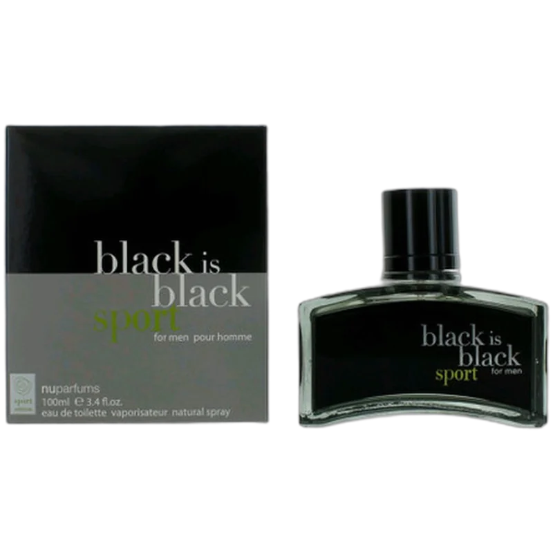 nu parfums black is black sport