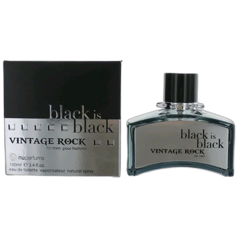 nu parfums black is black vintage rock