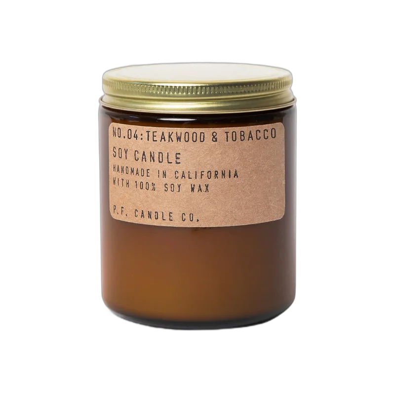 pf candle co no 04 teakwood and tobacco